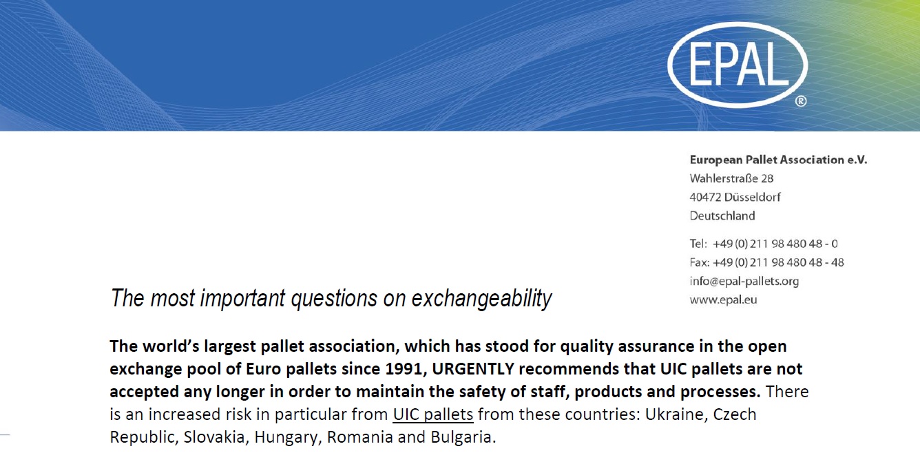 Download FAQ about EUR-EPAL pallets exchange ability