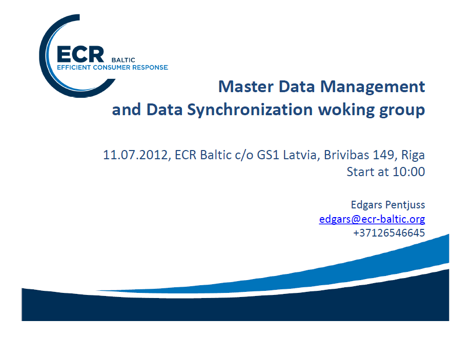 Master Data Management intro presentation